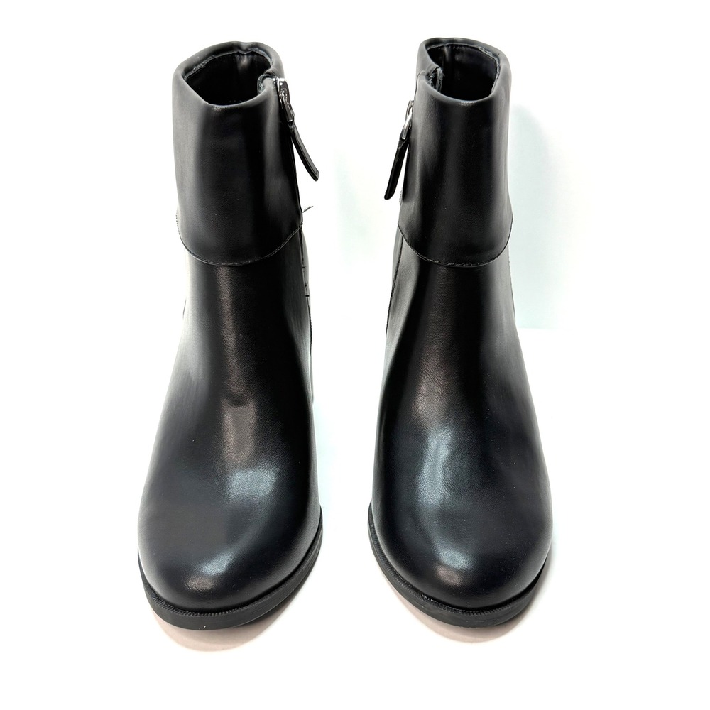 Style & Co Women's Chappell Block Heel Booties Black Beauty Size 8.5M NWT/BOX
